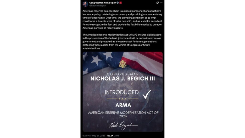 The ARMA Bill Introduction