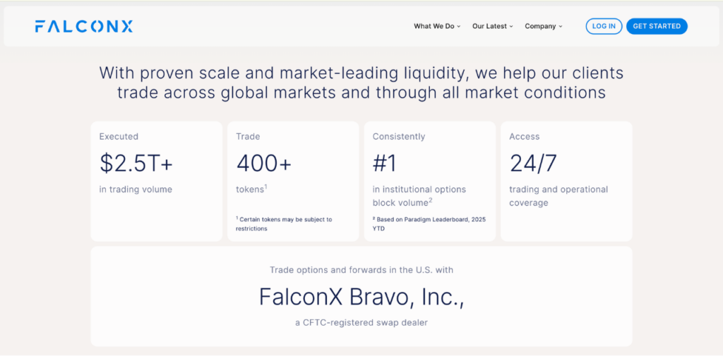 FalconX Website
