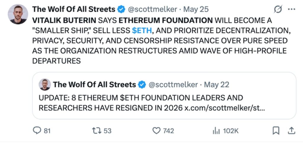 Buterin Steps Back — By Design