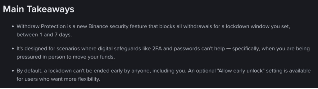 How withdraw protection works (Source: Binance)