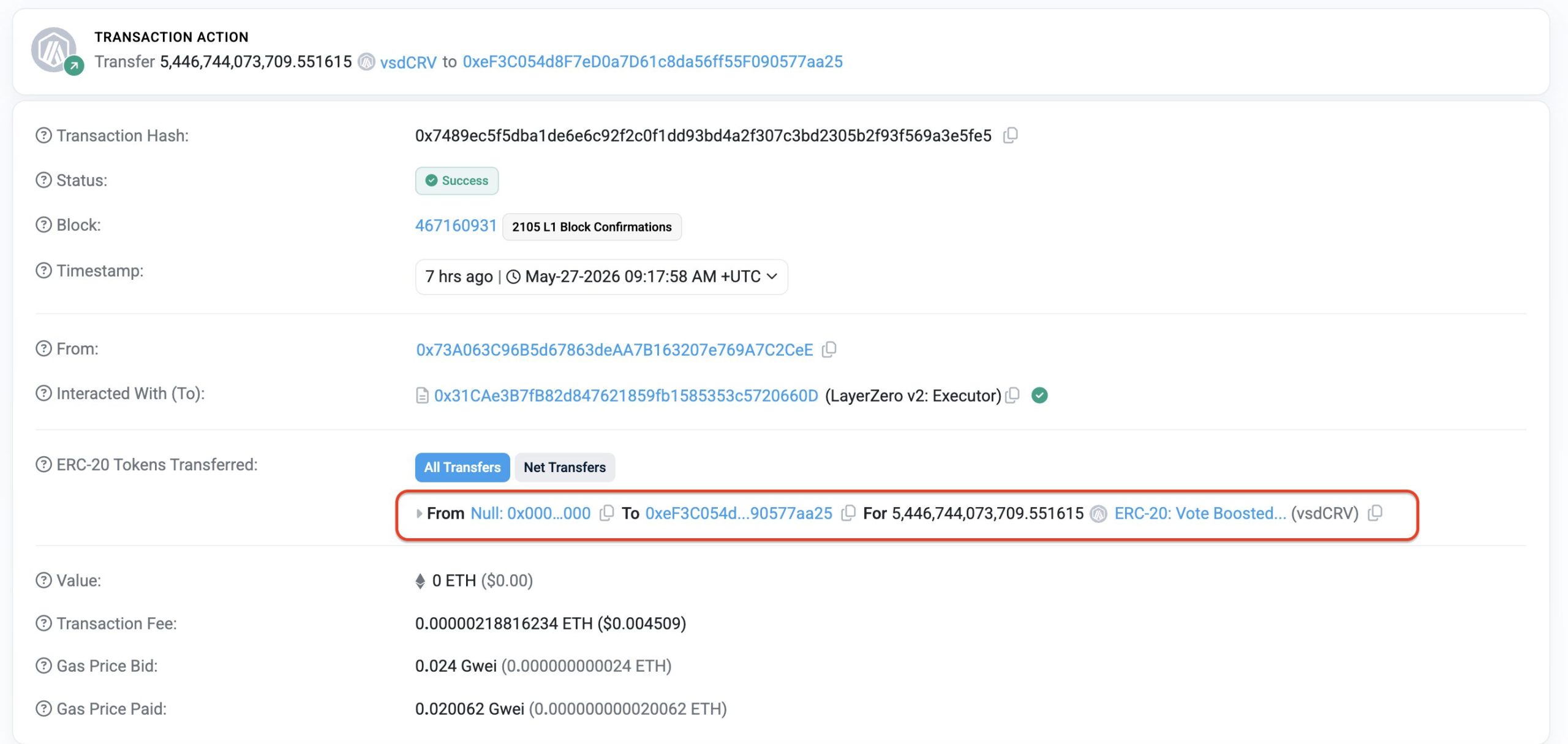 On-chain evidence of the Stake DAO exploit