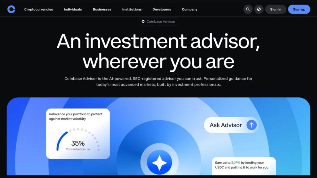 Coinbase Advisor