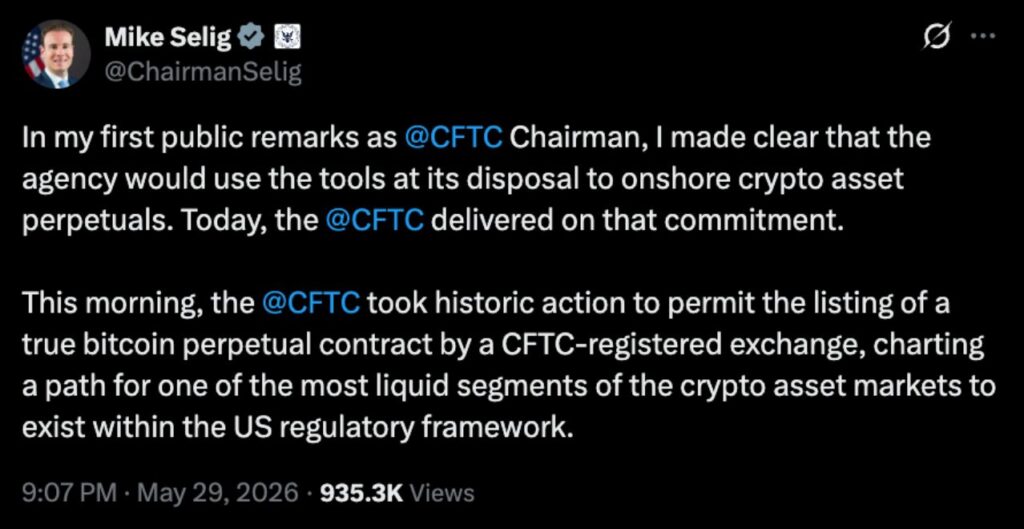 The CFTC's Historic Move