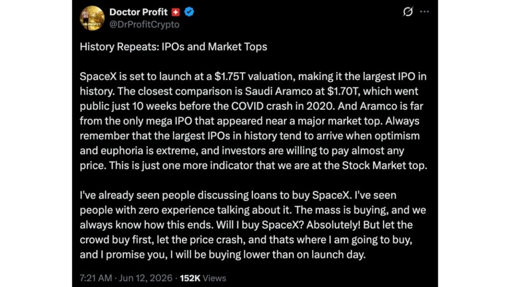 Did the SpaceX IPO Sink Bitcoin? The Honest Answer