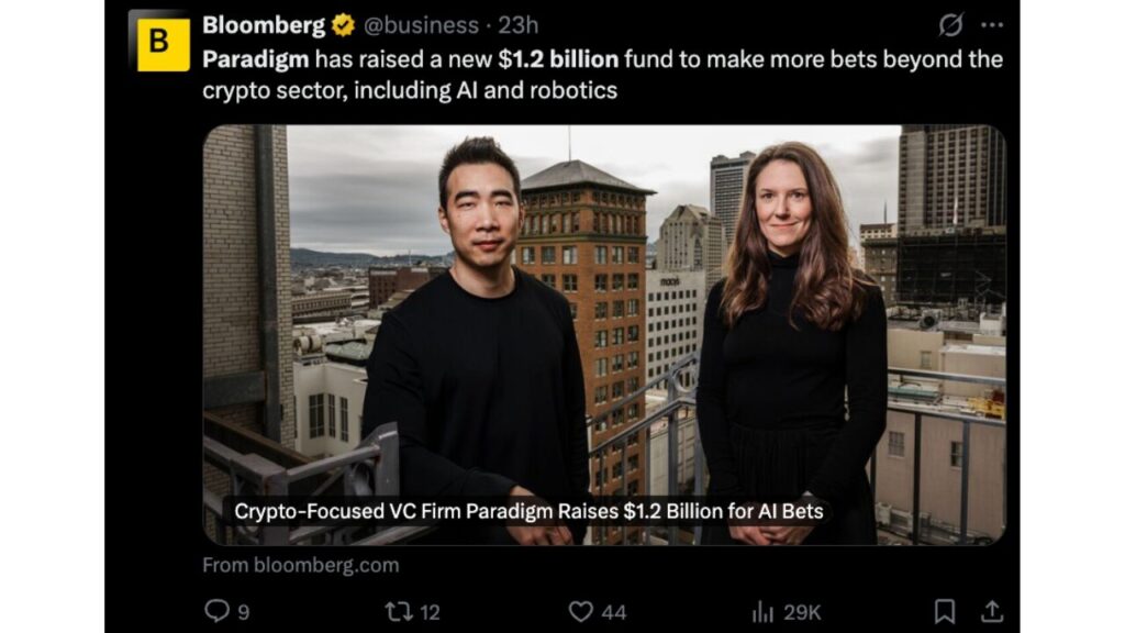 Crypto-focused VC Paradigm raises $1.2B for its fourth fund