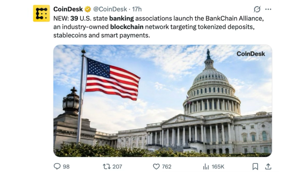 39 US Banking Groups Are Building Their Own Stablecoin Blockchain