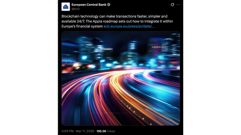 ECB’s blockchain strategy