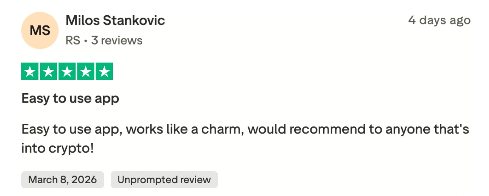 Paybis Trustpilot Review 1