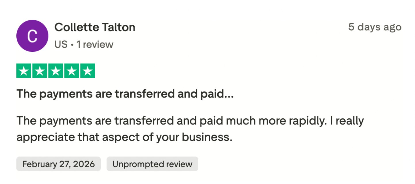 Paybis Trustpilot Review 3